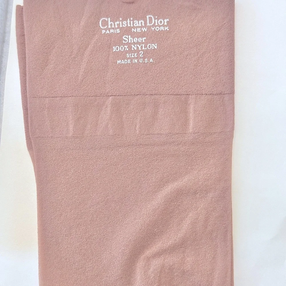 7pc “CHRISTIAN DIOR” VTG LADIES Sheer Pantyhose Socks +Controlled Top Pantyhose